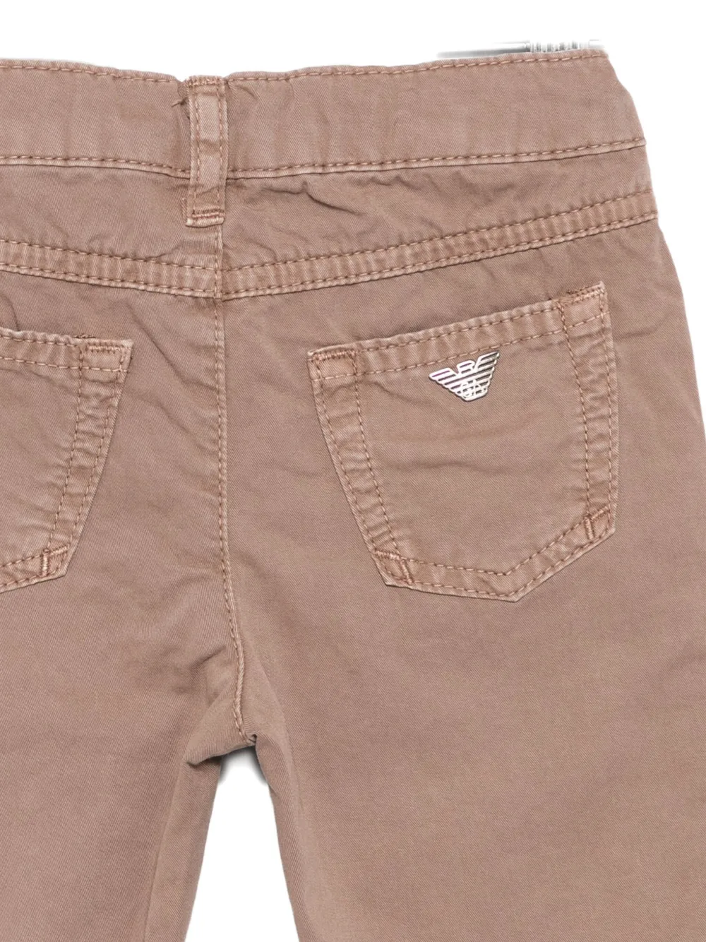 Emporio Armani Kids patch-pocket trousers Bruin