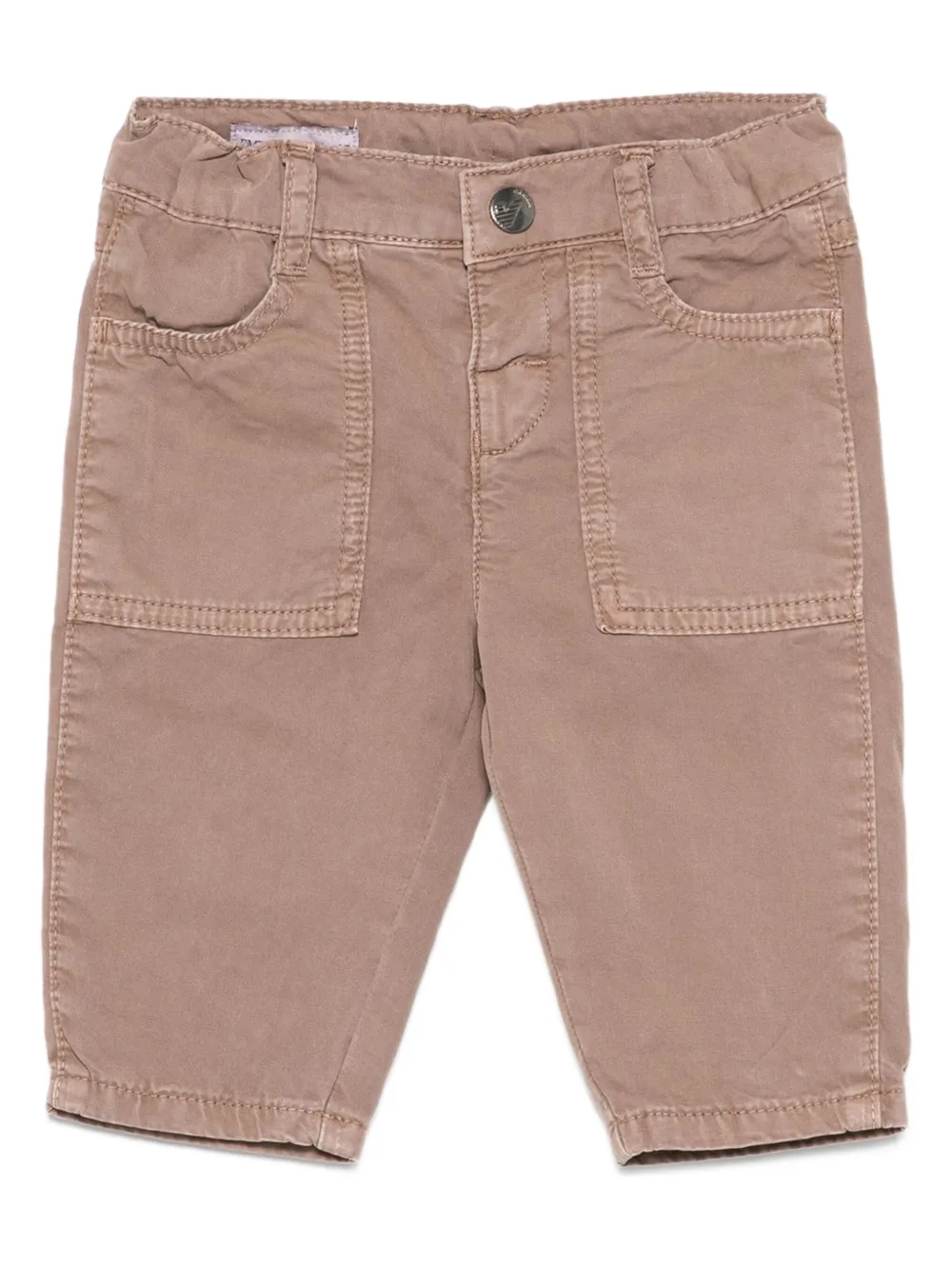 Emporio Armani Kids patch-pocket trousers Bruin