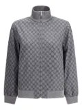 Gucci GG-monogram zip jacket - Grey