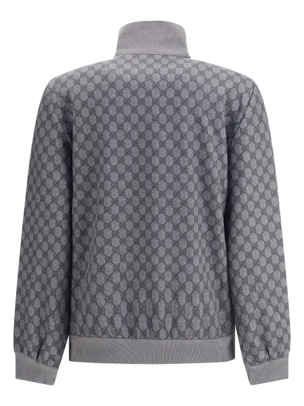 Gucci GG-monogram Zip Jacket | Grey | FARFETCH JO