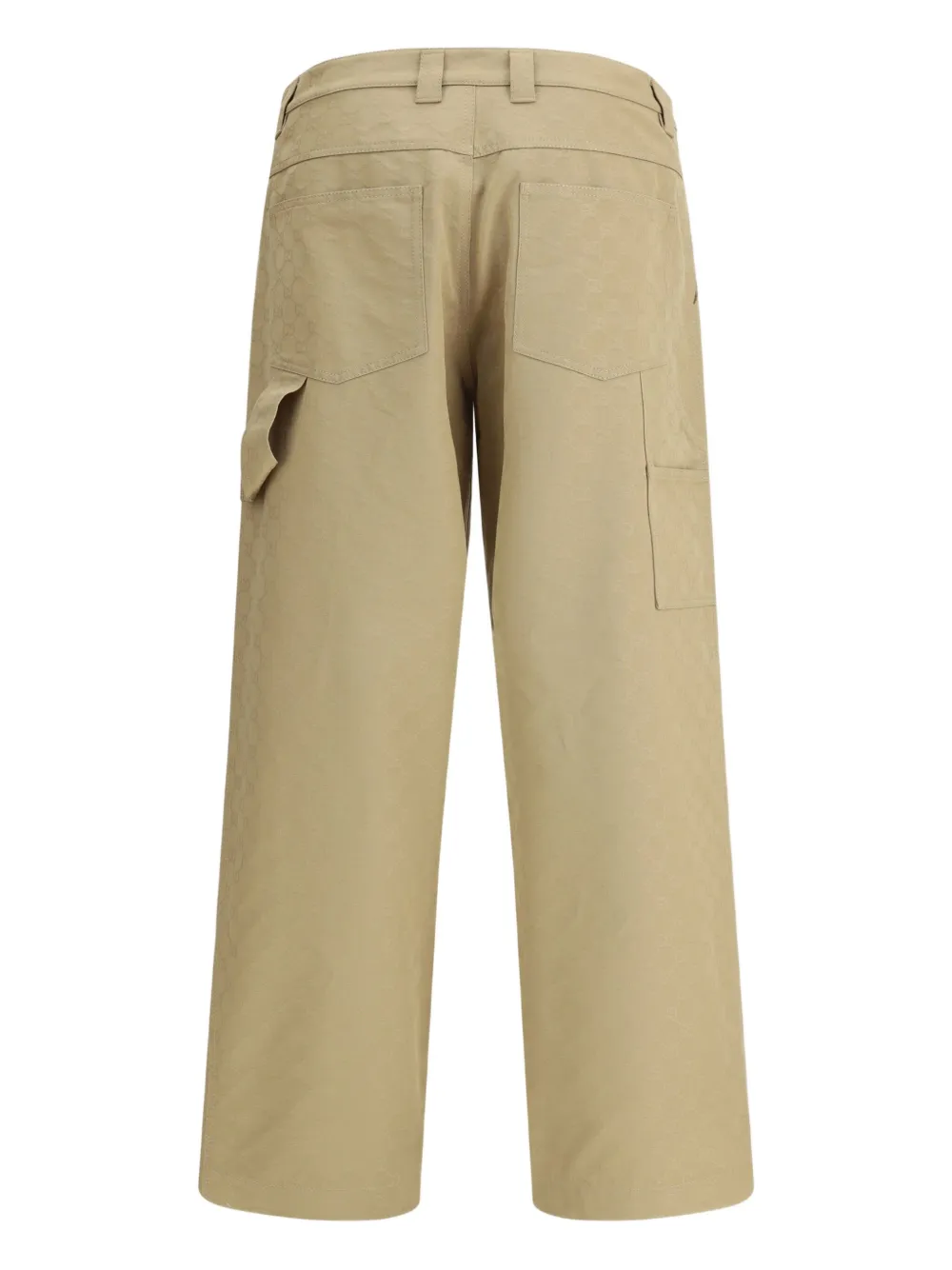 Gucci GG monogram patch-pocket trousers - Beige
