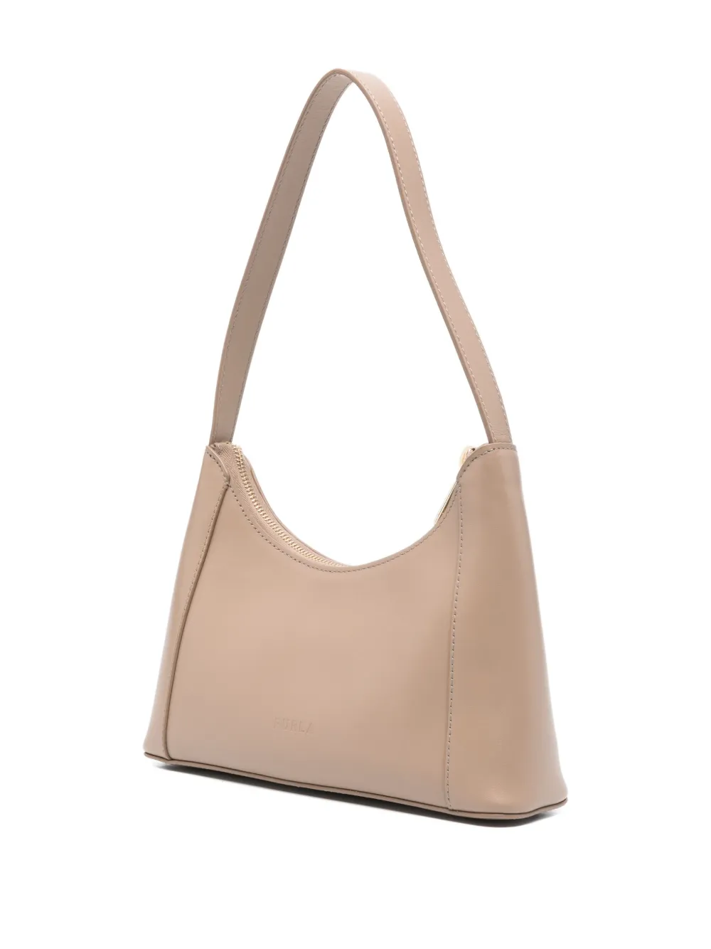 Furla Leren schoudertas Beige