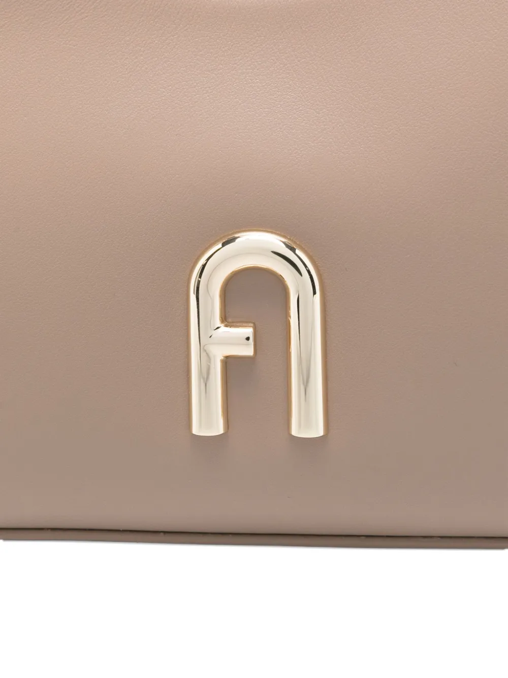 Furla Leren schoudertas Beige