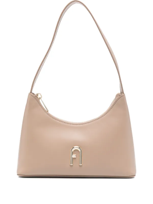 Furla レザーショルダーバッグ | ニュートラル | FARFETCH JP
