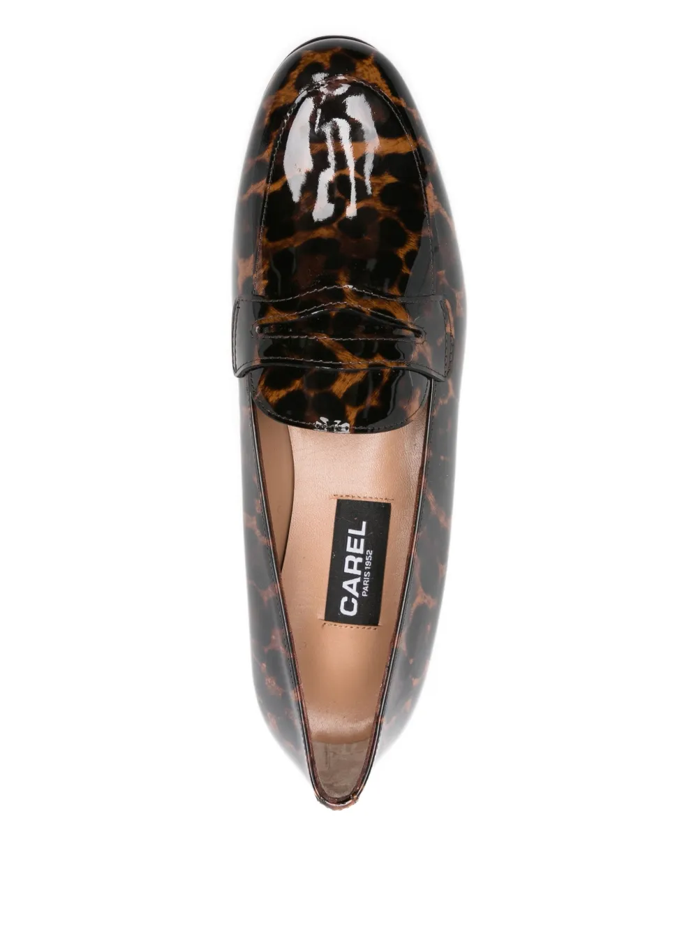 Carel Paris 2100 leopard-print penny loafers Brown