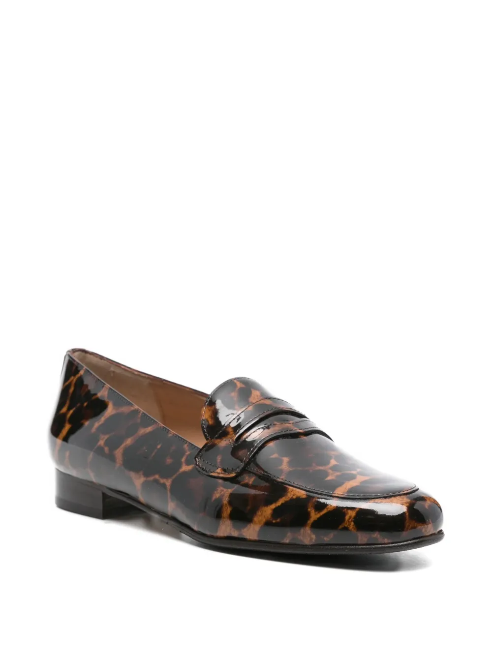 Carel Paris 2100 leopard-print penny loafers Brown