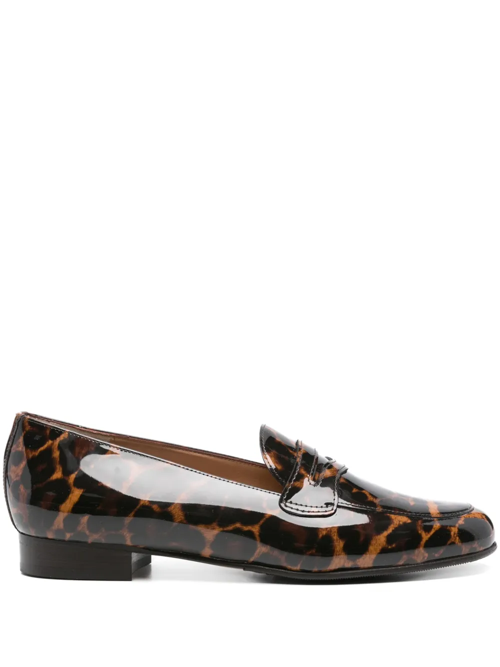 Carel Paris 2100 leopard-print penny loafers Brown