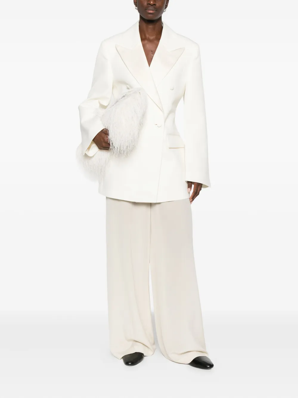 JOSEPH Hulin elasticated-waistband trousers - Beige