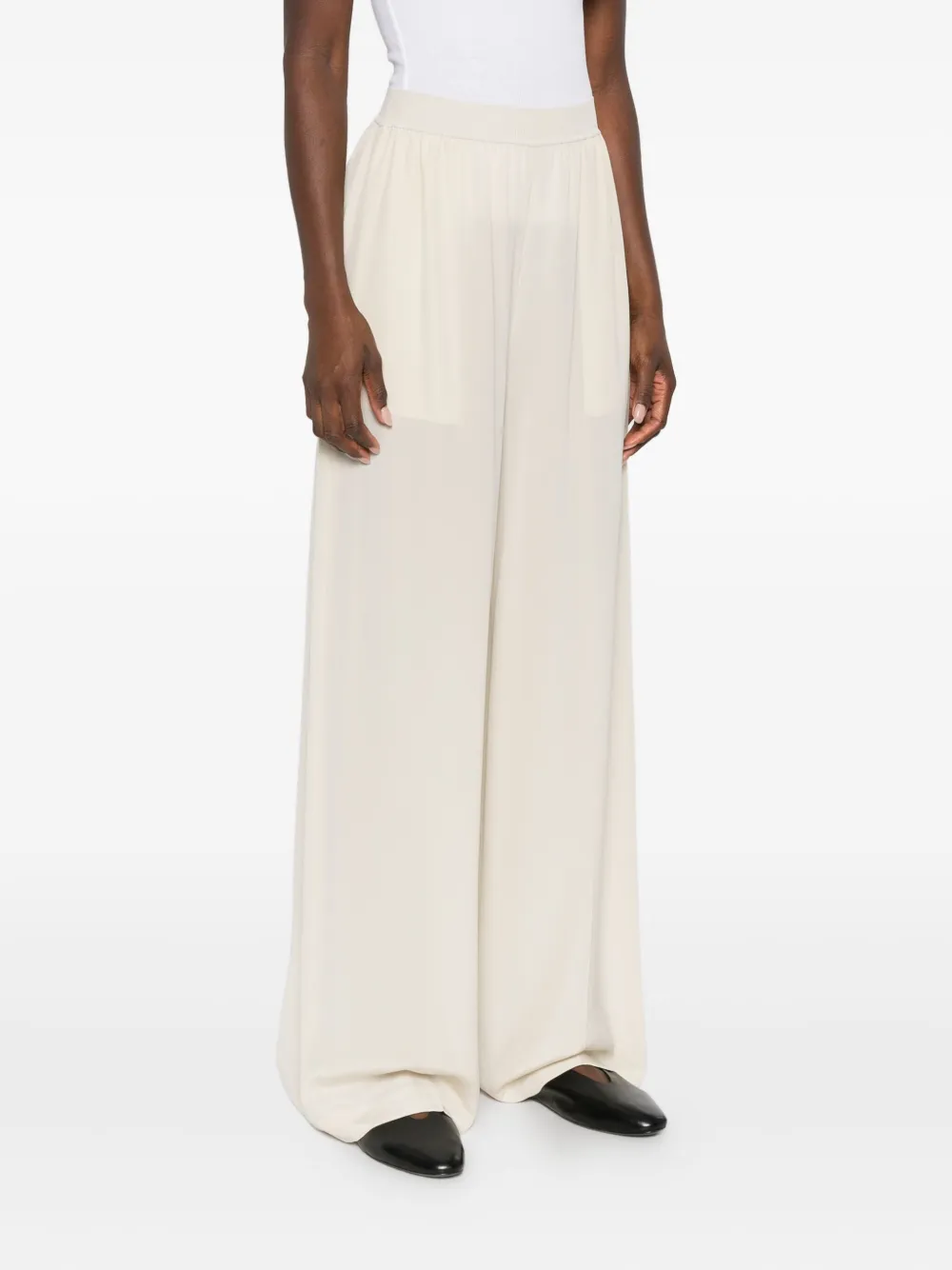 JOSEPH Pantalon met elastische taille Beige