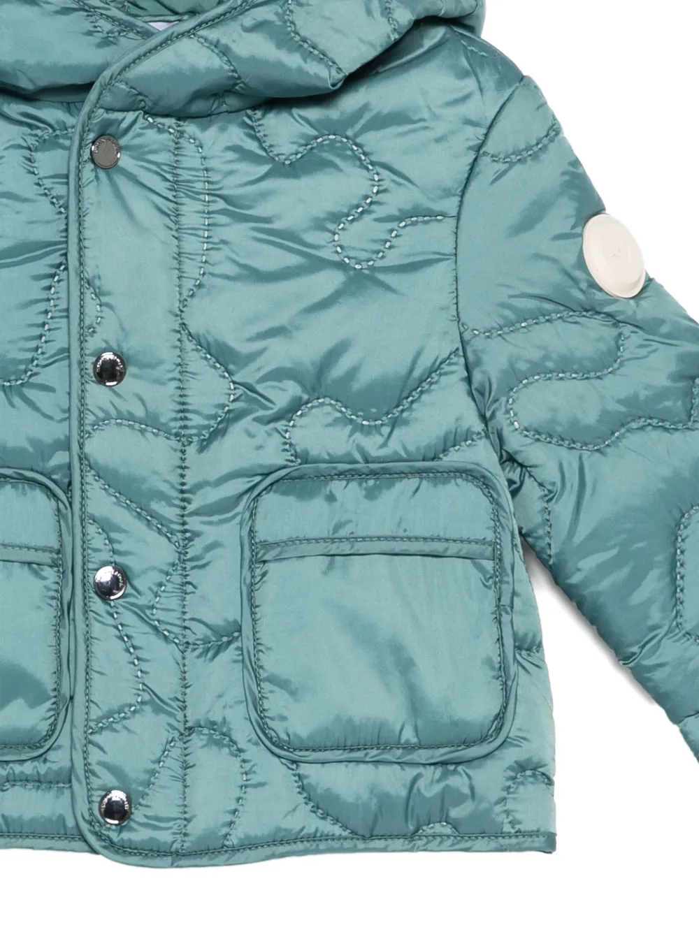 Emporio Armani Kids quilted jacket Groen