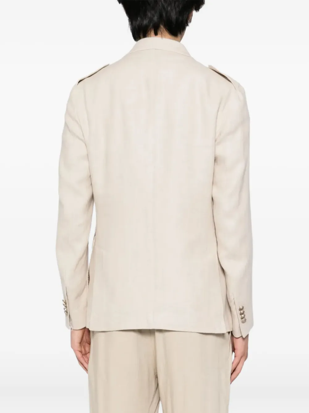 Eleventy Katoenen blazer met klepzak Beige