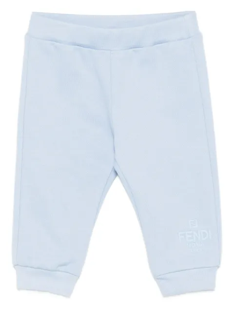 Fendi Kids logo-embroidered cotton track pants