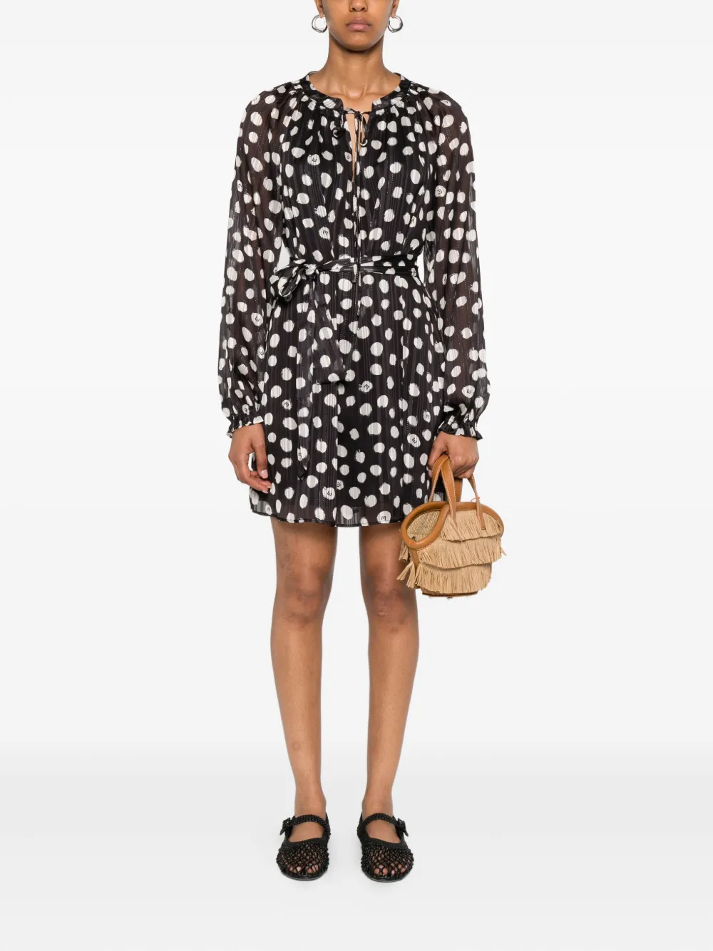 LIU JO polka-dot tie-neck dress | Day Dresses | Image 2