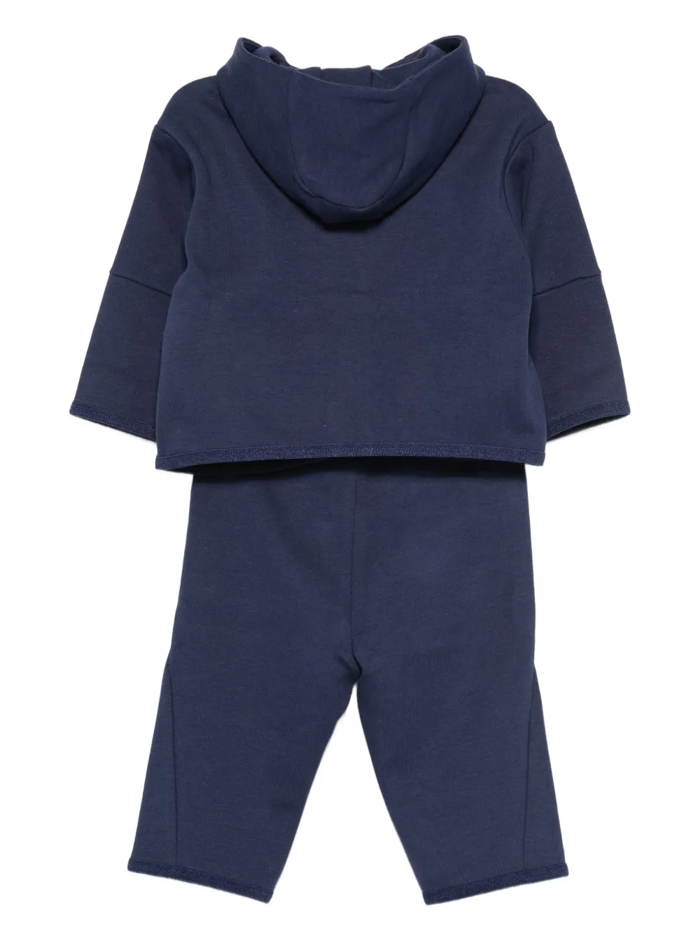 Emporio Armani Kids Trainingspak met capuchon en logo-applicatie Blauw