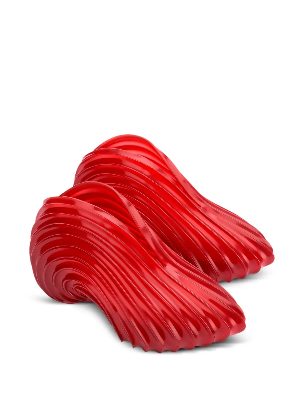 Melissa x Diesel Ad. Quantum wave-pattern sneakers Red