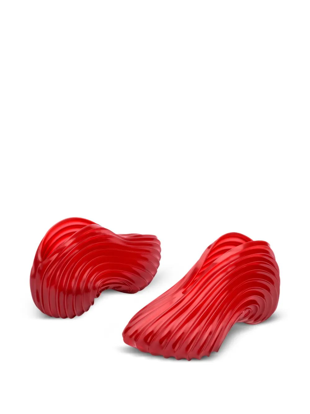 Melissa x Diesel Ad. Quantum wave-pattern sneakers Red