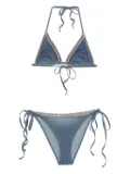 Ermanno Scervino triangle fringed bikini - Blue