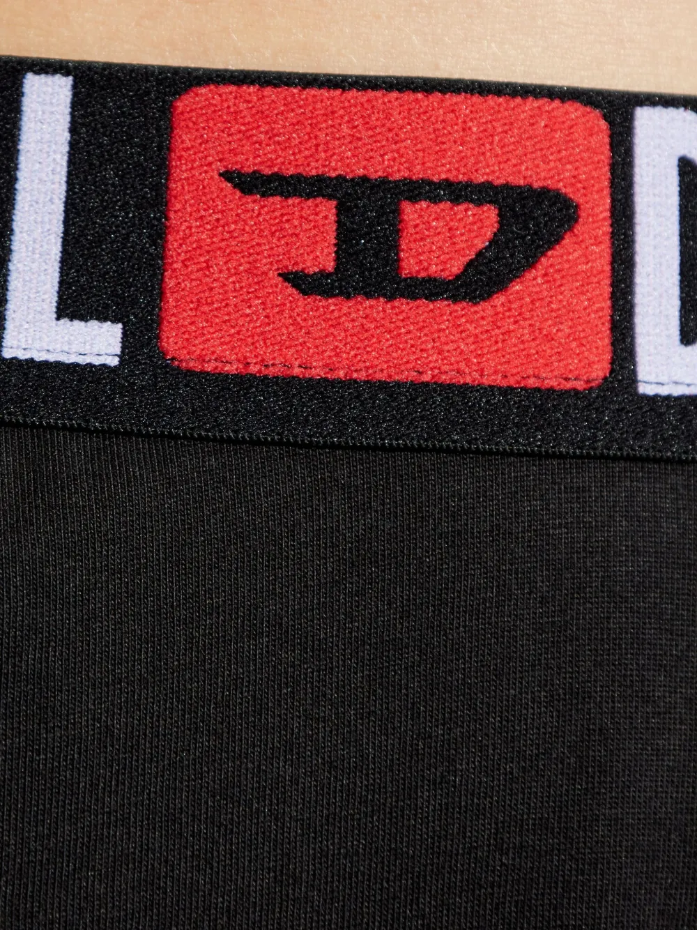Diesel Gilda-D-Core pyjama met logoband Zwart