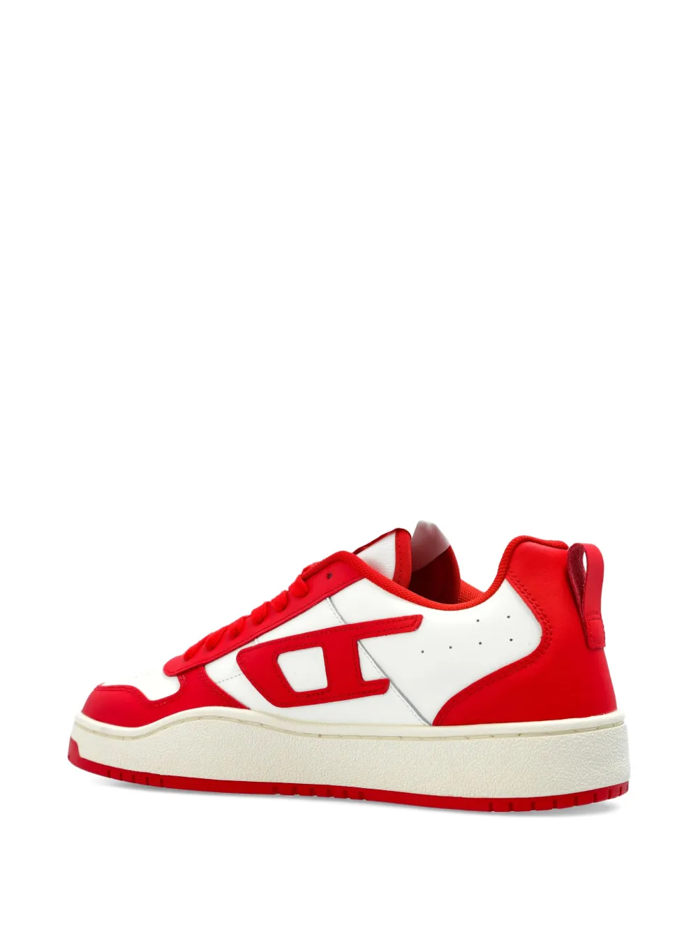 Diesel S-Ukiyo leren sneakers met logodetail Rood