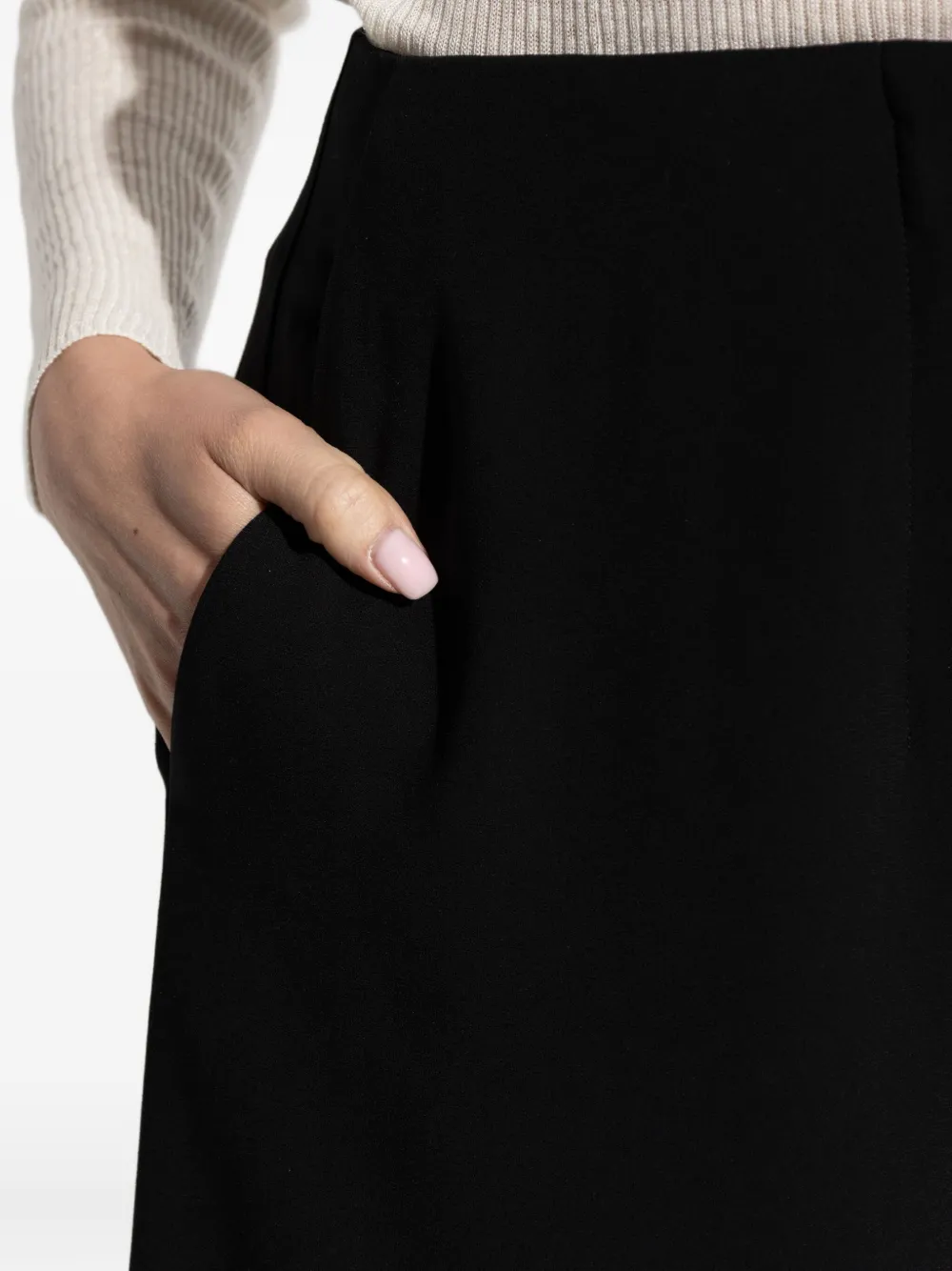 Theory Cropped broek Zwart