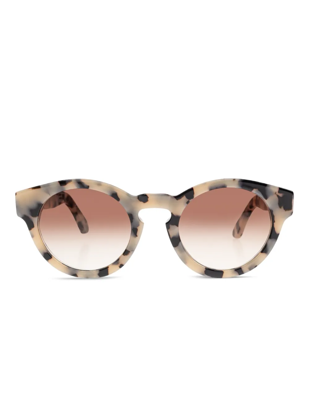 Golden Goose Zonnebril met rond montuur Beige