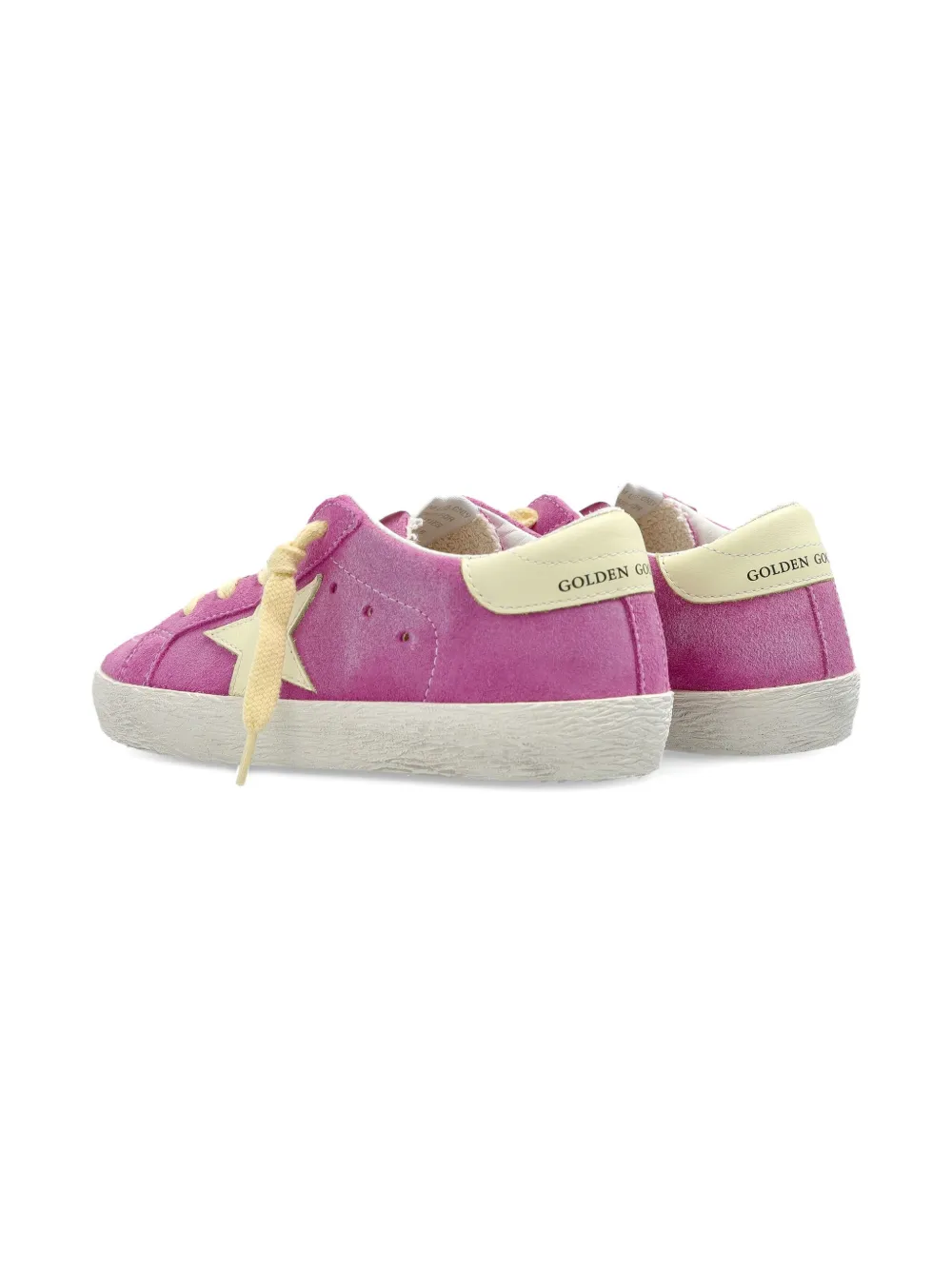Golden Goose Kids Super-Star suede star sneakers Pink