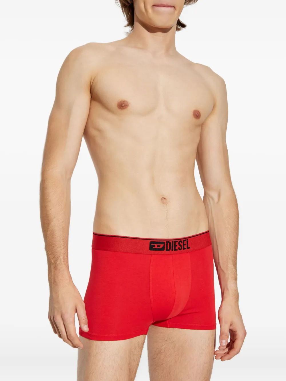 Diesel Vijf boxershorts met logoband Rood