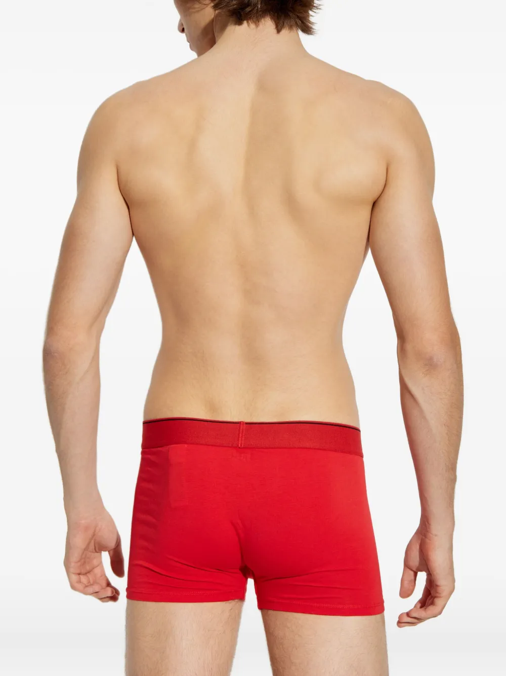 Diesel Vijf boxershorts met logoband Rood