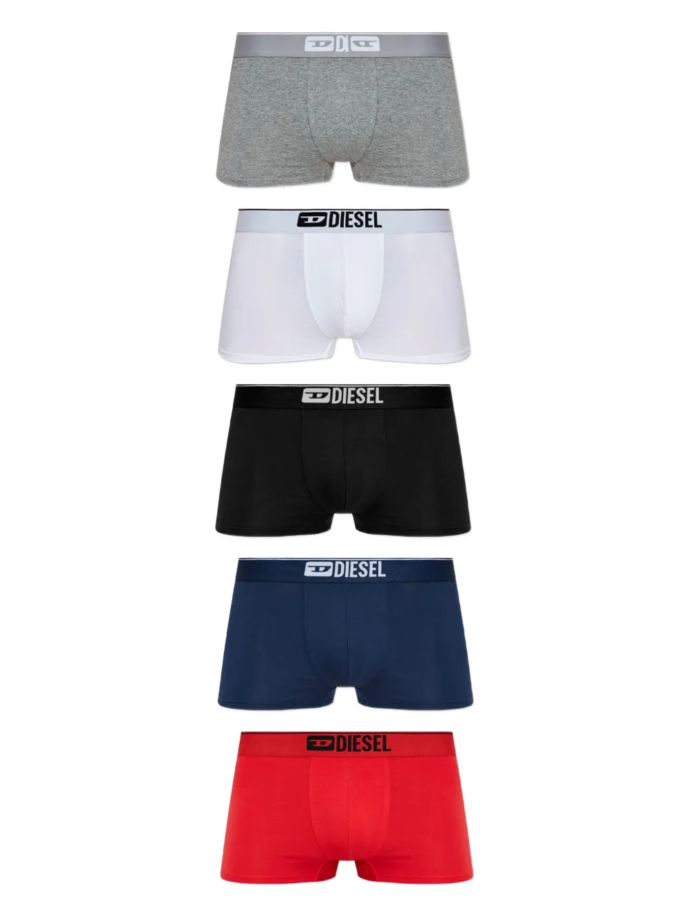 Diesel Vijf boxershorts met logoband Rood