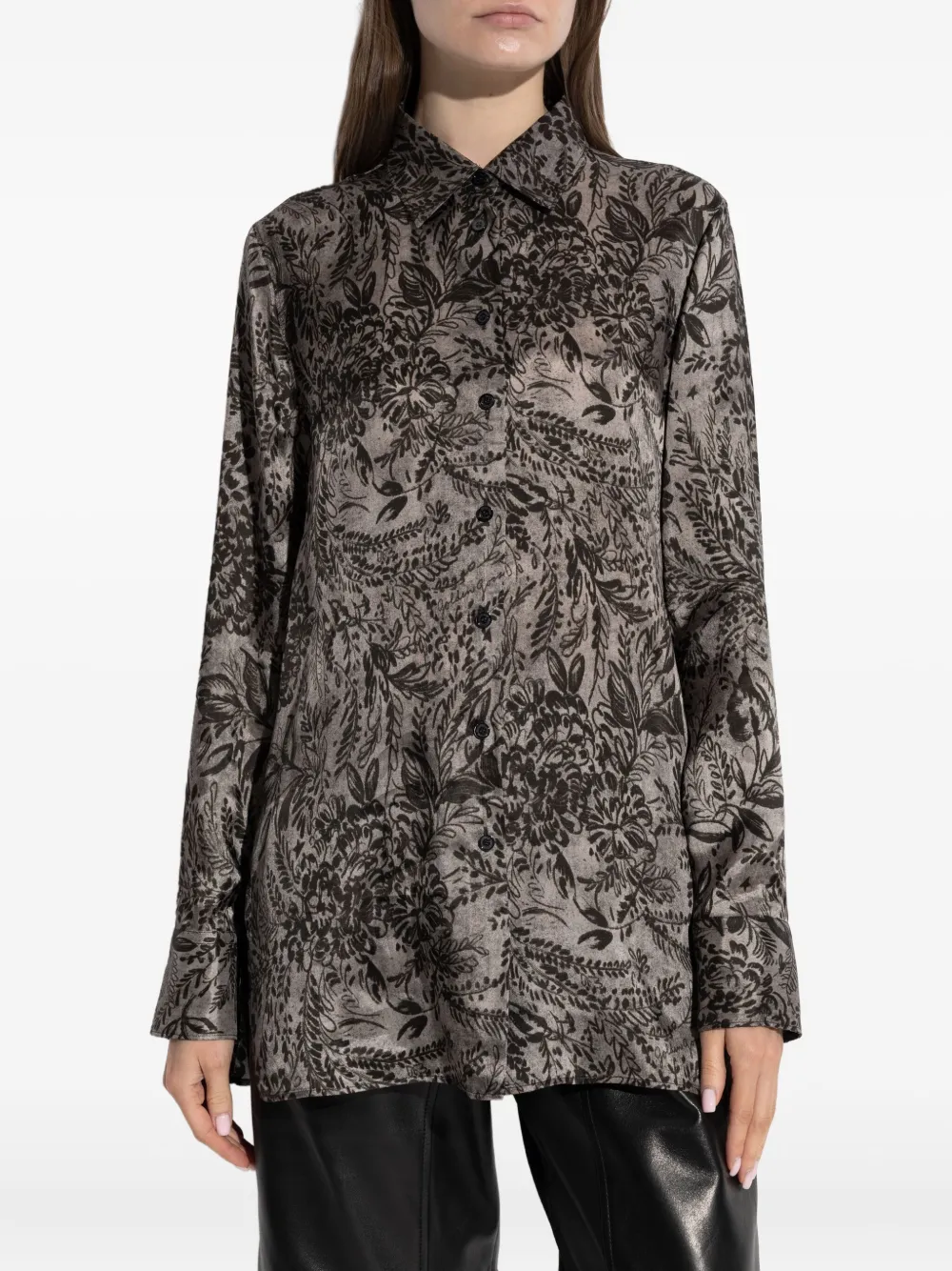 Golden Goose floral-print shirt Grijs