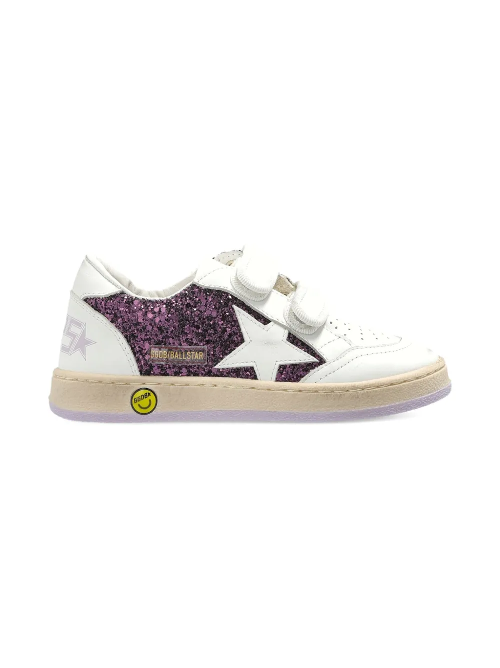 Golden Goose Kids Ball Star glitter-panelled sneakers | Image 2