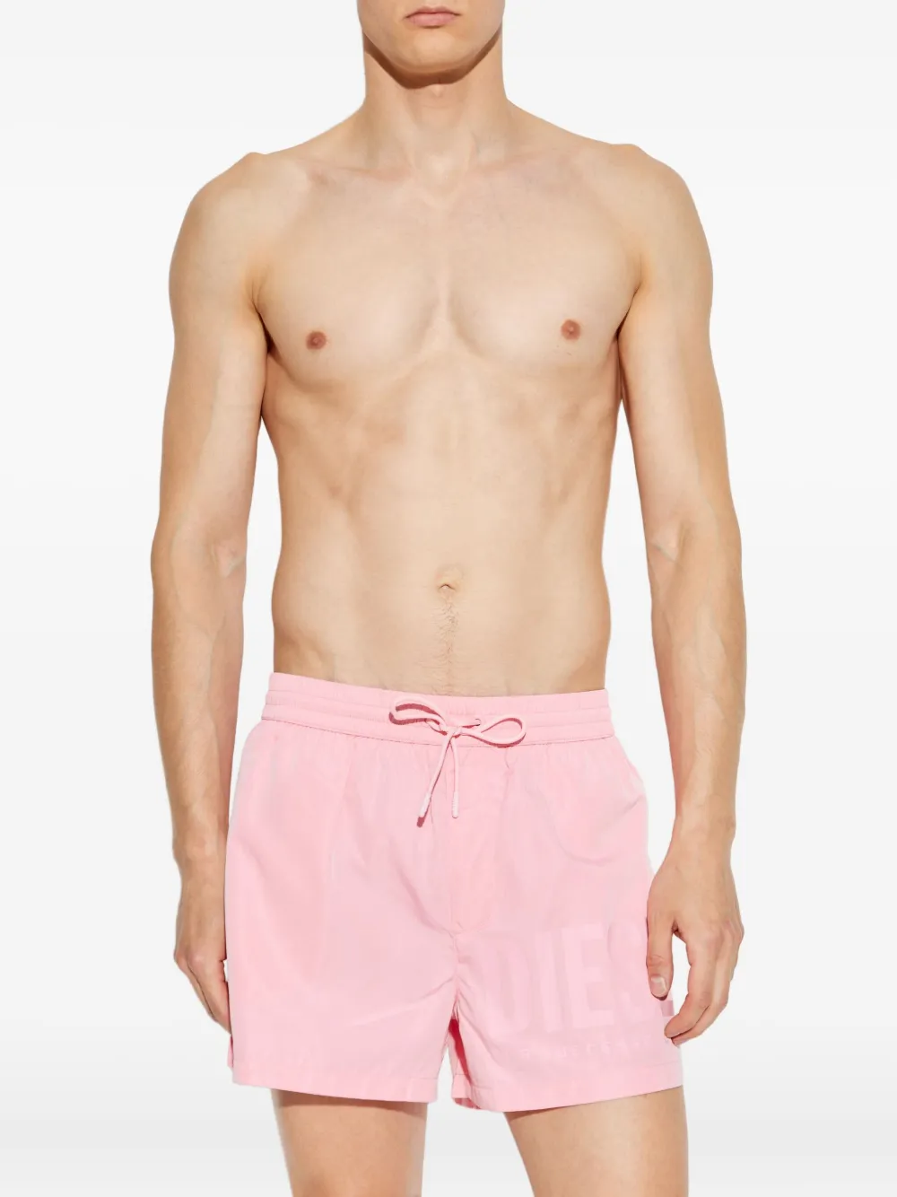 Diesel logo-print swim shorts Roze