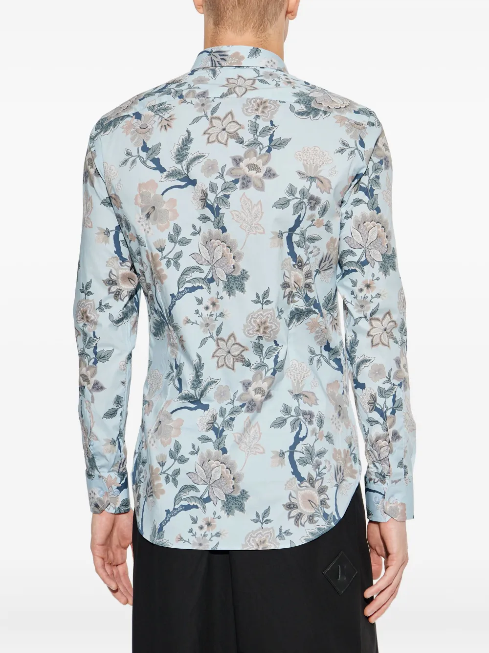 ETRO Overhemd met bloemenprint Blauw