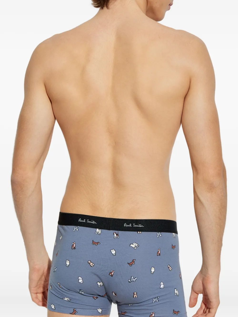 Paul Smith Boxershorts met hondenprint Blauw