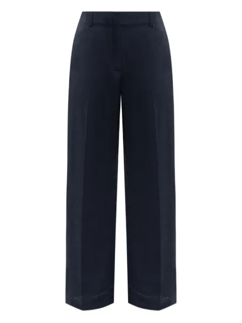 Theory satin tailored trousers