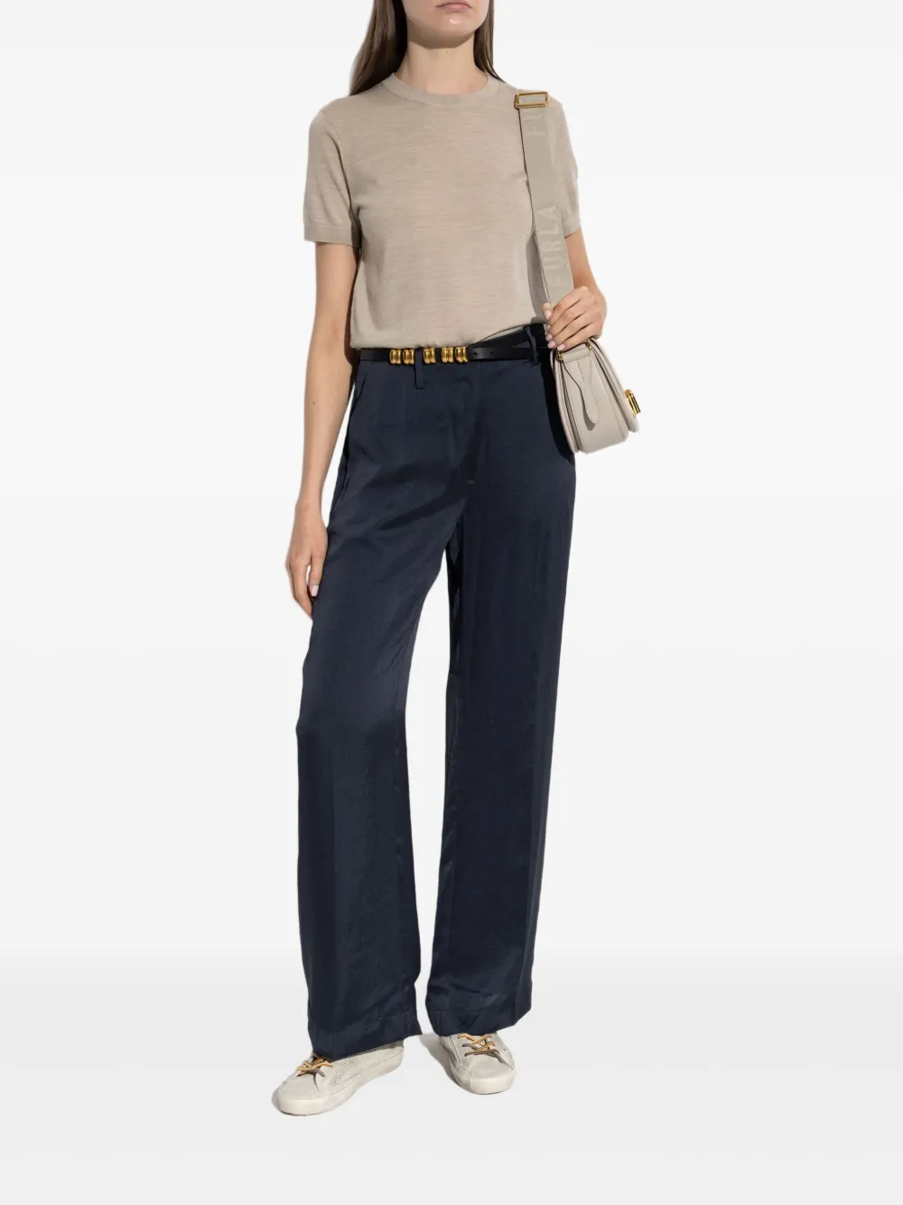 Theory satin tailored trousers | Slacks | Image 2