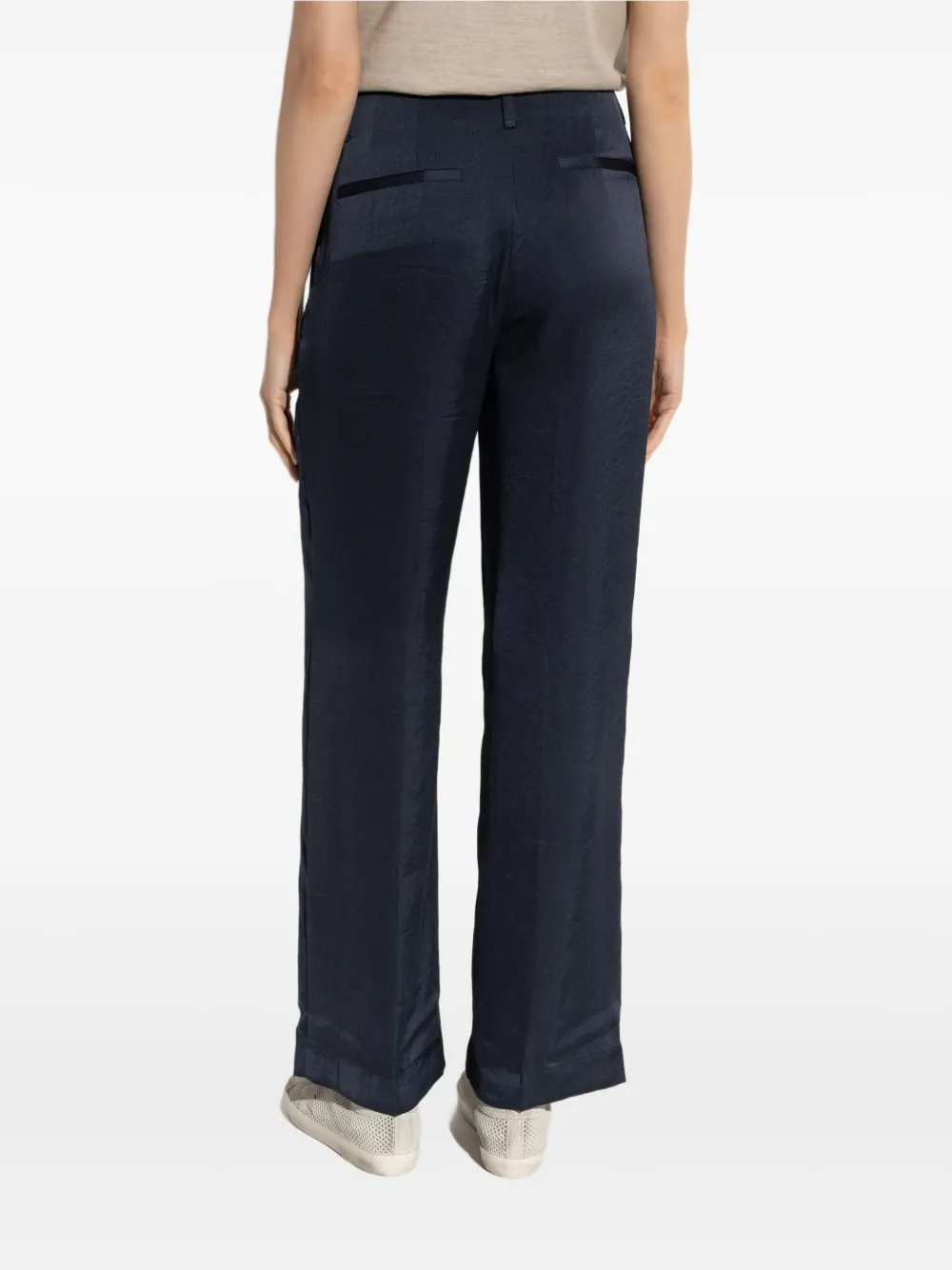 Theory Satijnen pantalon Blauw