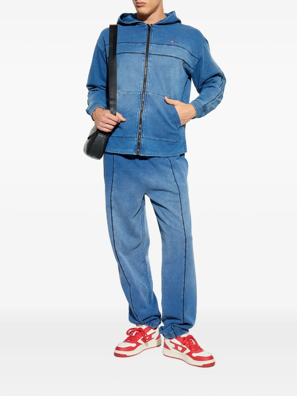 Diesel P-Marfy-New side-stripe joggers - Blauw