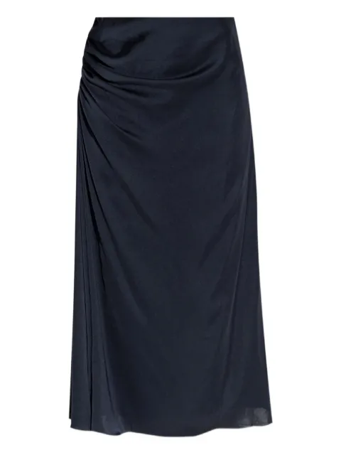 Theory draped midi skirt