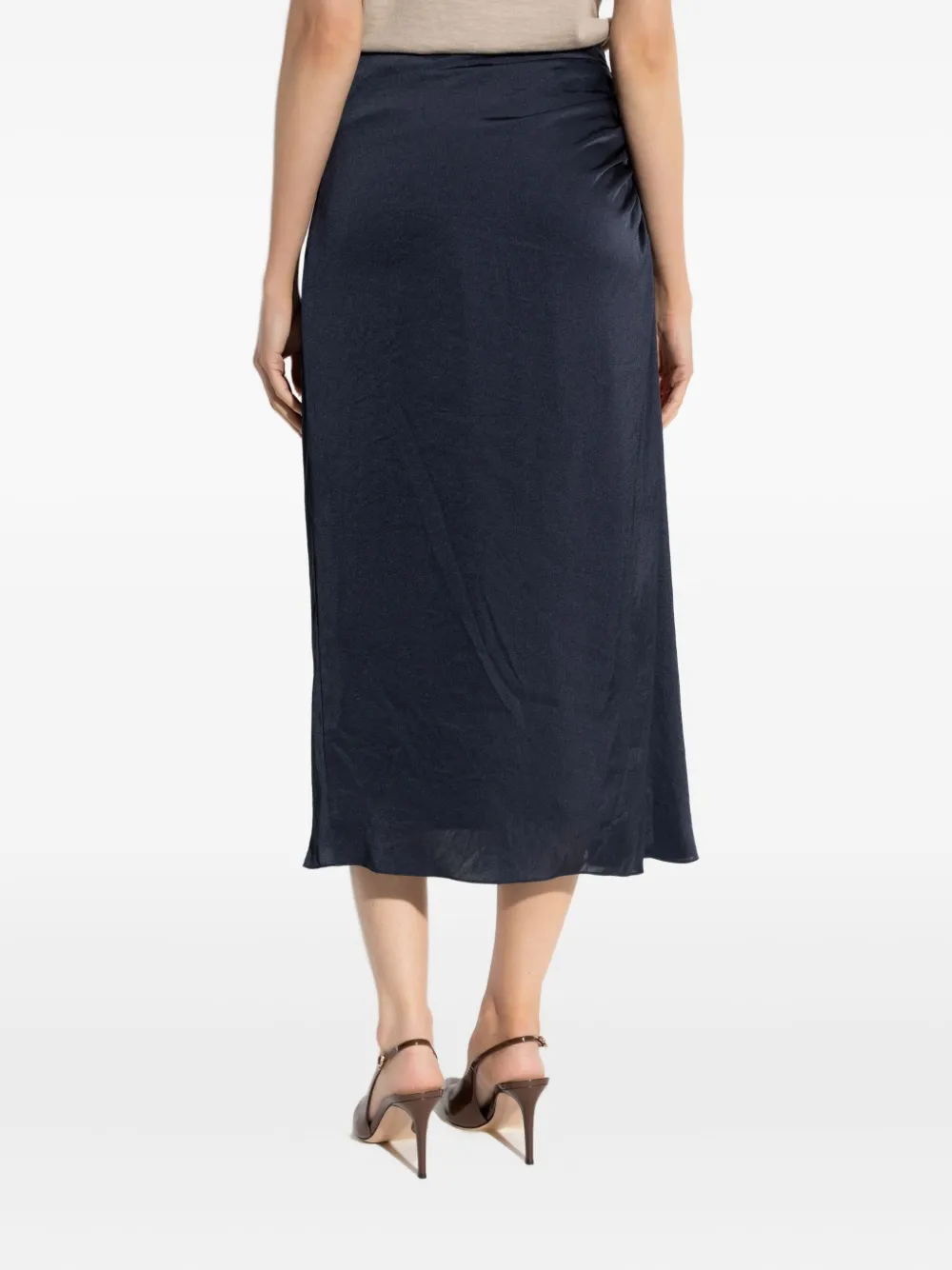 Theory Gedrapeerde midi-rok Blauw