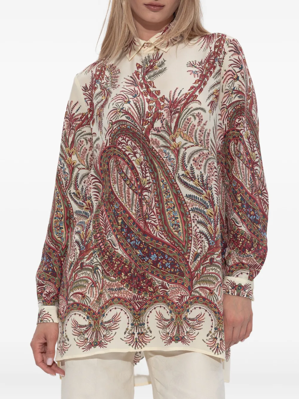 ETRO Blouse met paisley-print Beige