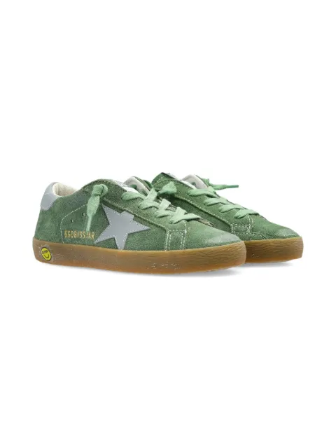 Golden Goose Kids سنيكر 'سوبر ستار' شمواه بزينة نجمة