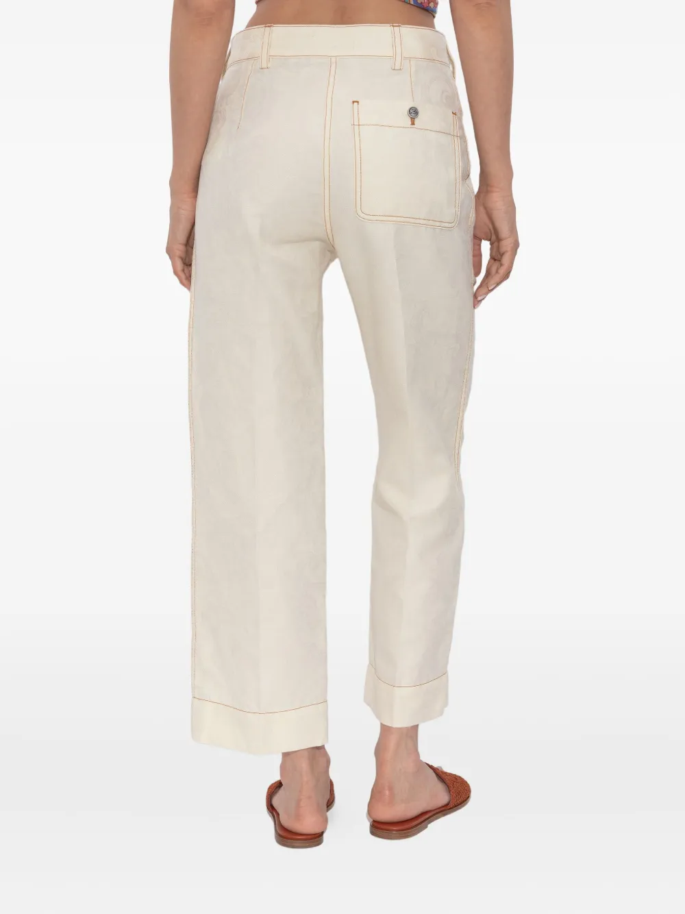 ETRO Broek met zakdetail Wit