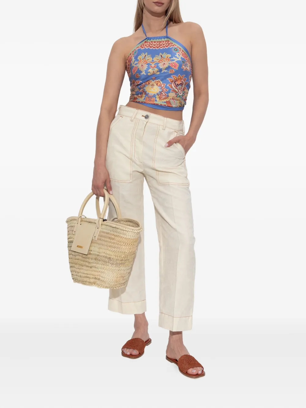 ETRO Broek met zakdetail Wit