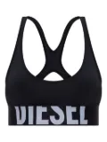 Diesel Allison-D-Pop logo-embellish sports bra - Black