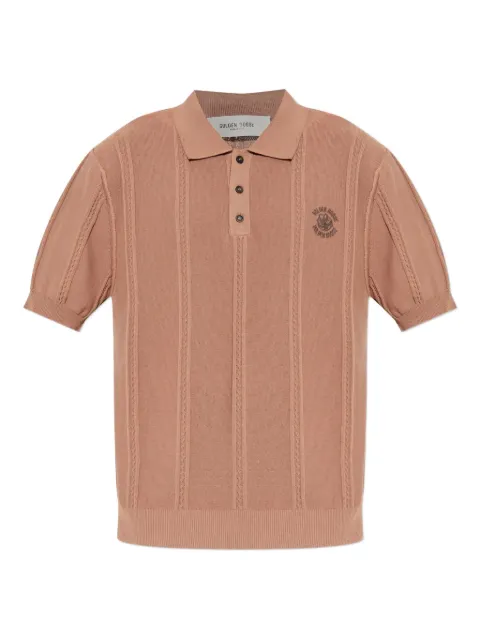 Golden Goose cable-knit polo shirt