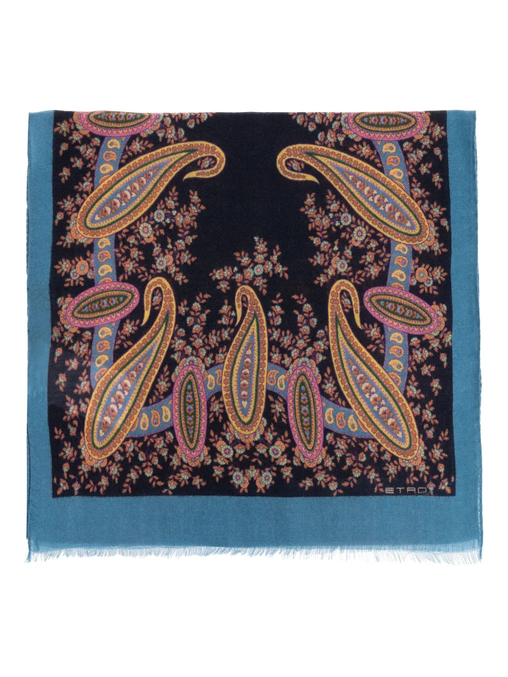 ETRO Sjaal met paisley-patroon Zwart