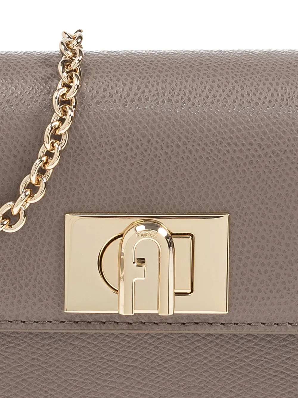 Furla 1927 leren crossbodytas Grijs