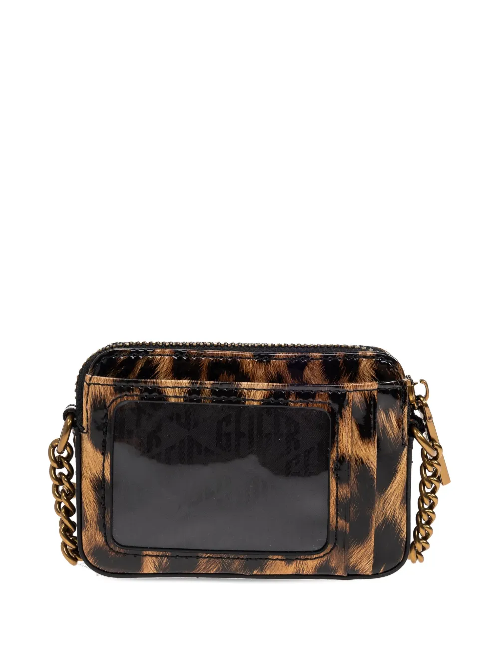 Kurt Geiger London leopard-print walllet on chain Bruin