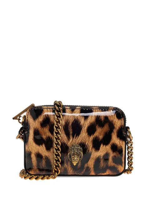 Kurt Geiger London leopard-print walllet on chain